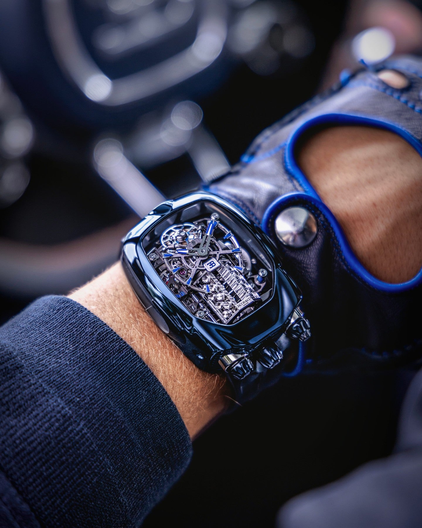 Limited Edition Jacob & Co. Bugatti Chiron Tourbillon watch (G00)
