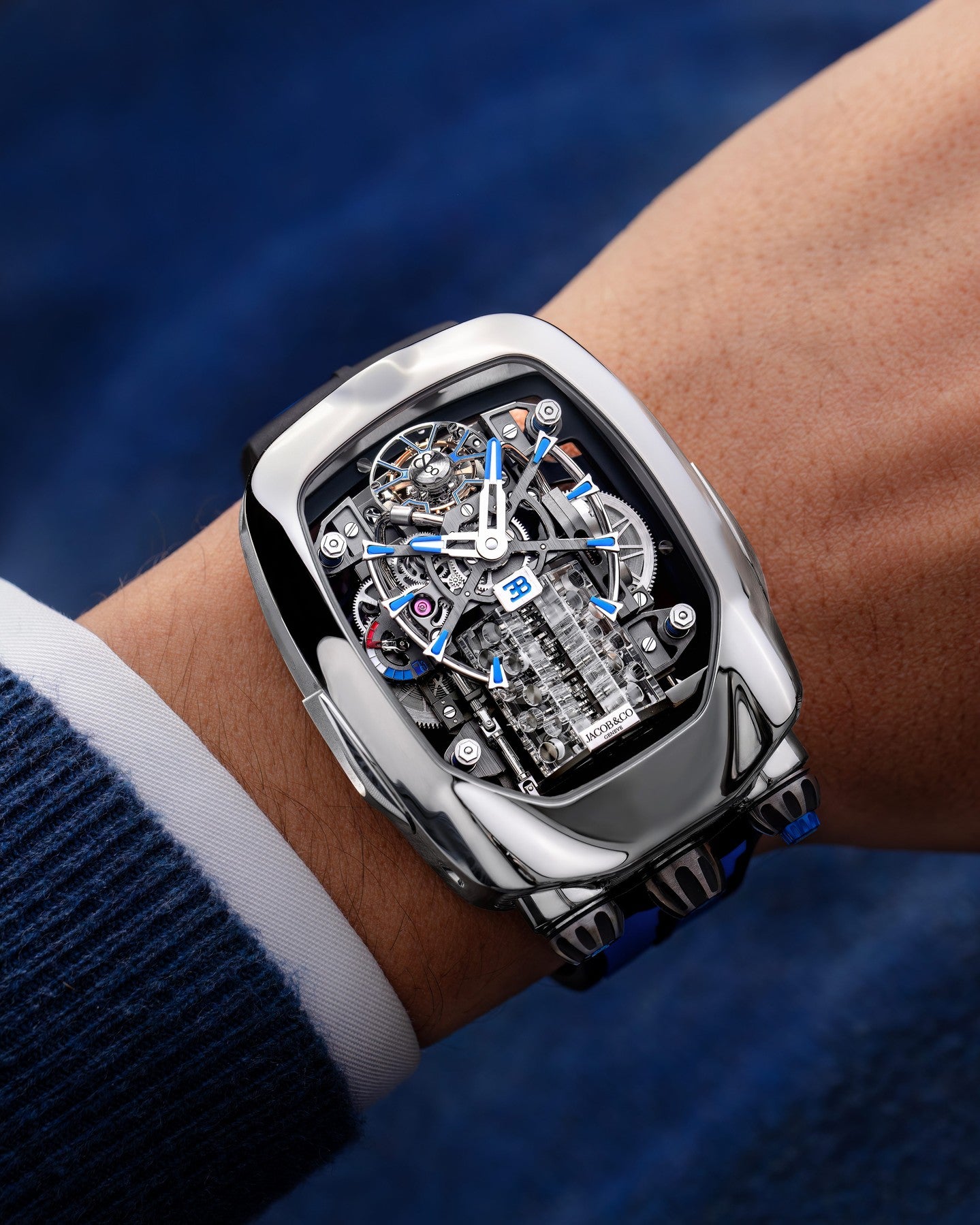 Limited Edition Jacob & Co. Bugatti Chiron Tourbillon watch (G00)