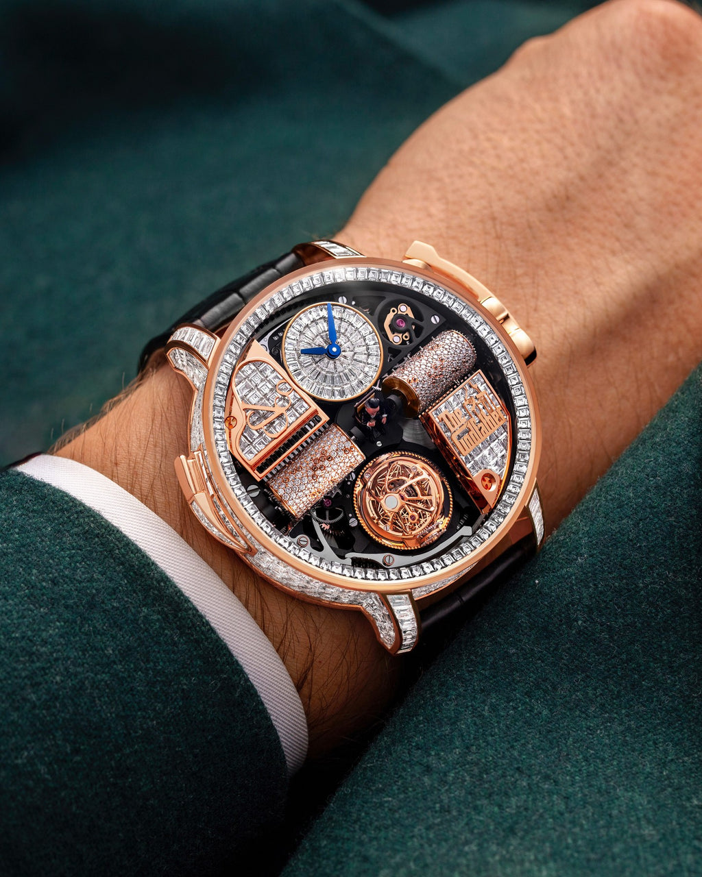 Limited Edition Jacob & Co. Opera Godfather Baguette watch (G00)