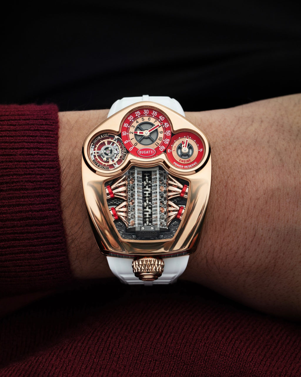 Limited Edition Jacob & Co. Bugatti Tourbillon watch (G00)