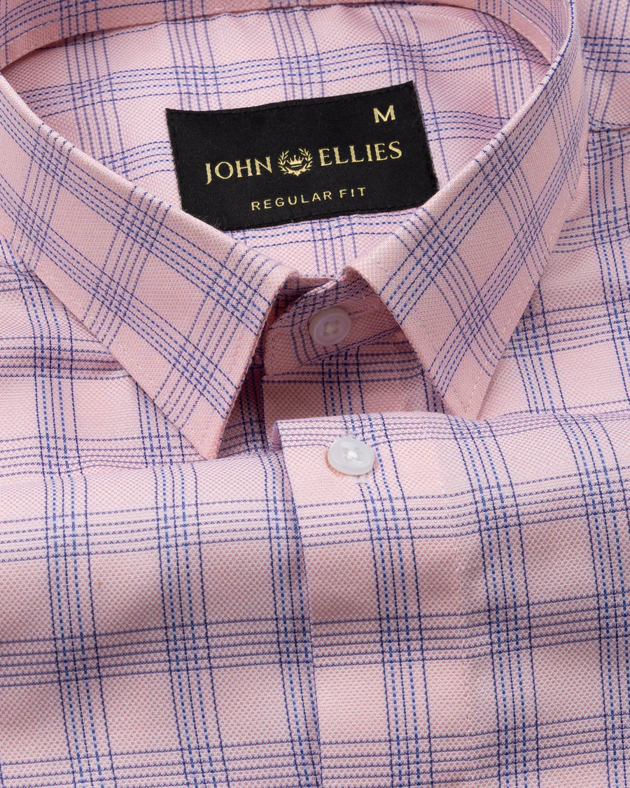 Recon Pink Check Cotton Shirt